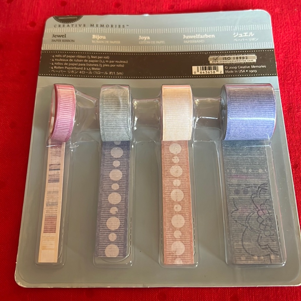 NWT Creative Memories Jewel Paper Ribbon